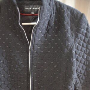 PORTRAIT  Black Spring/ Fall  Quilted Jacket PL